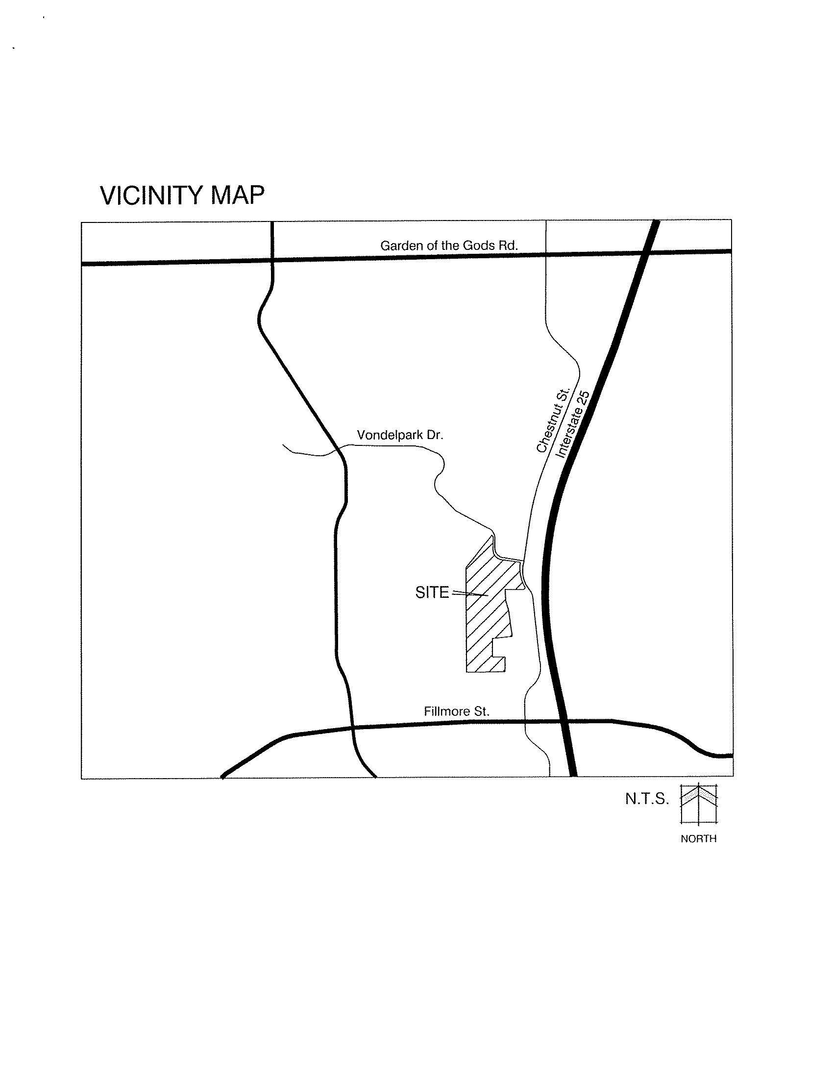 Map of Ellston Park Site relative to the area